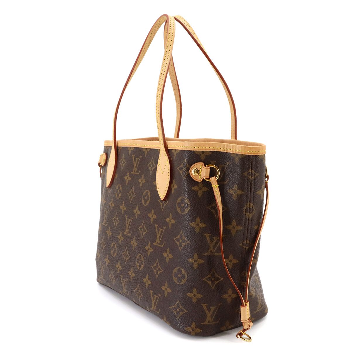 Louis Vuitton Monogram Neverfull PM Tote Bag Brown Pivoine — view 4