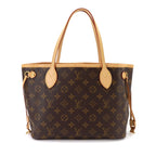 Louis Vuitton Monogram Neverfull PM Tote Bag Brown Pivoine — view 3