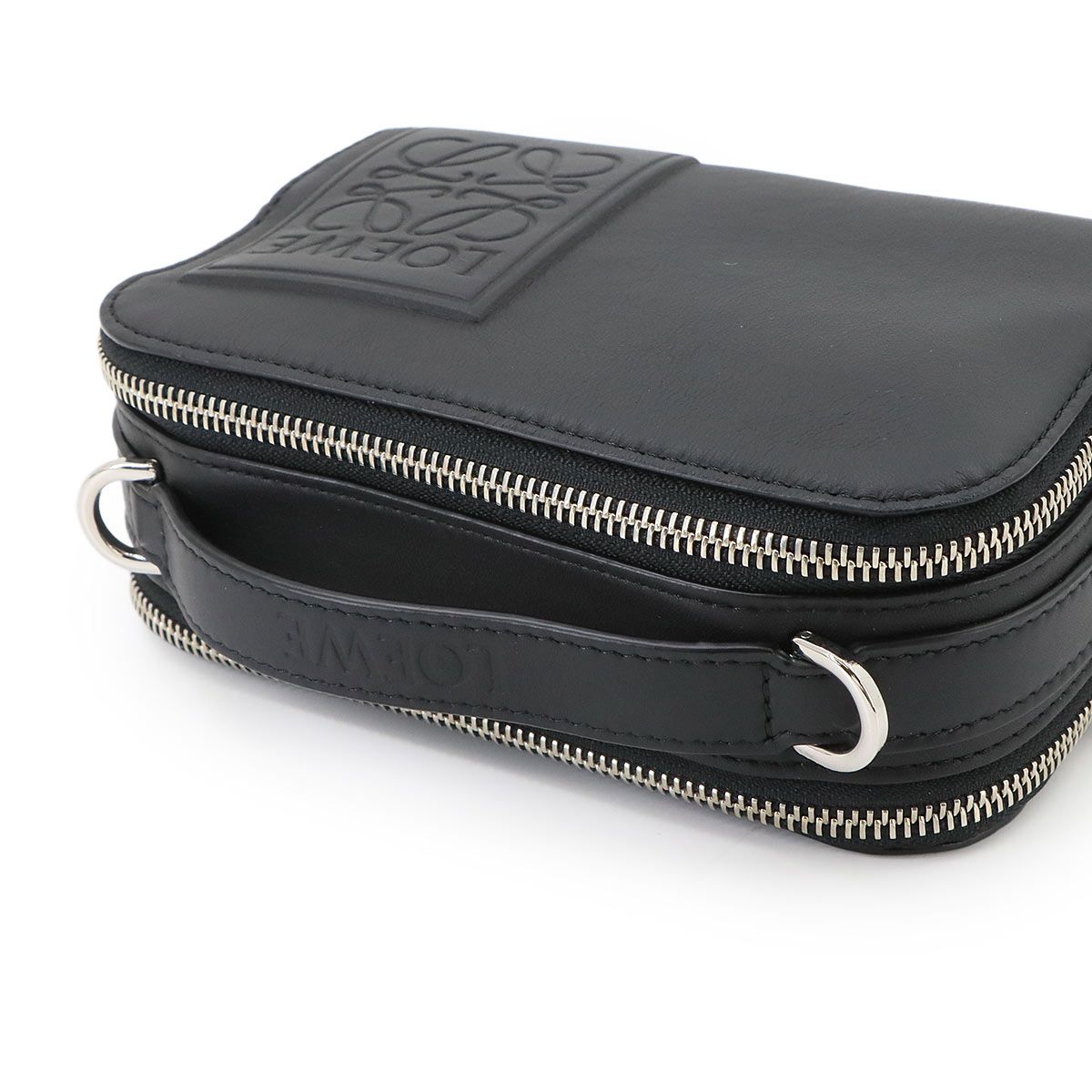 Loewe Crossbody Camera Bag Mini 2-Way Leather Black — view 6