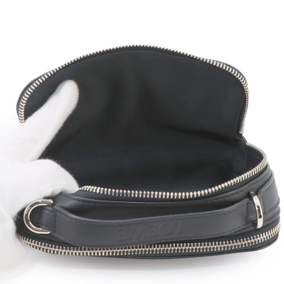 Loewe Crossbody Camera Bag Mini 2-Way Leather Black — view 8
