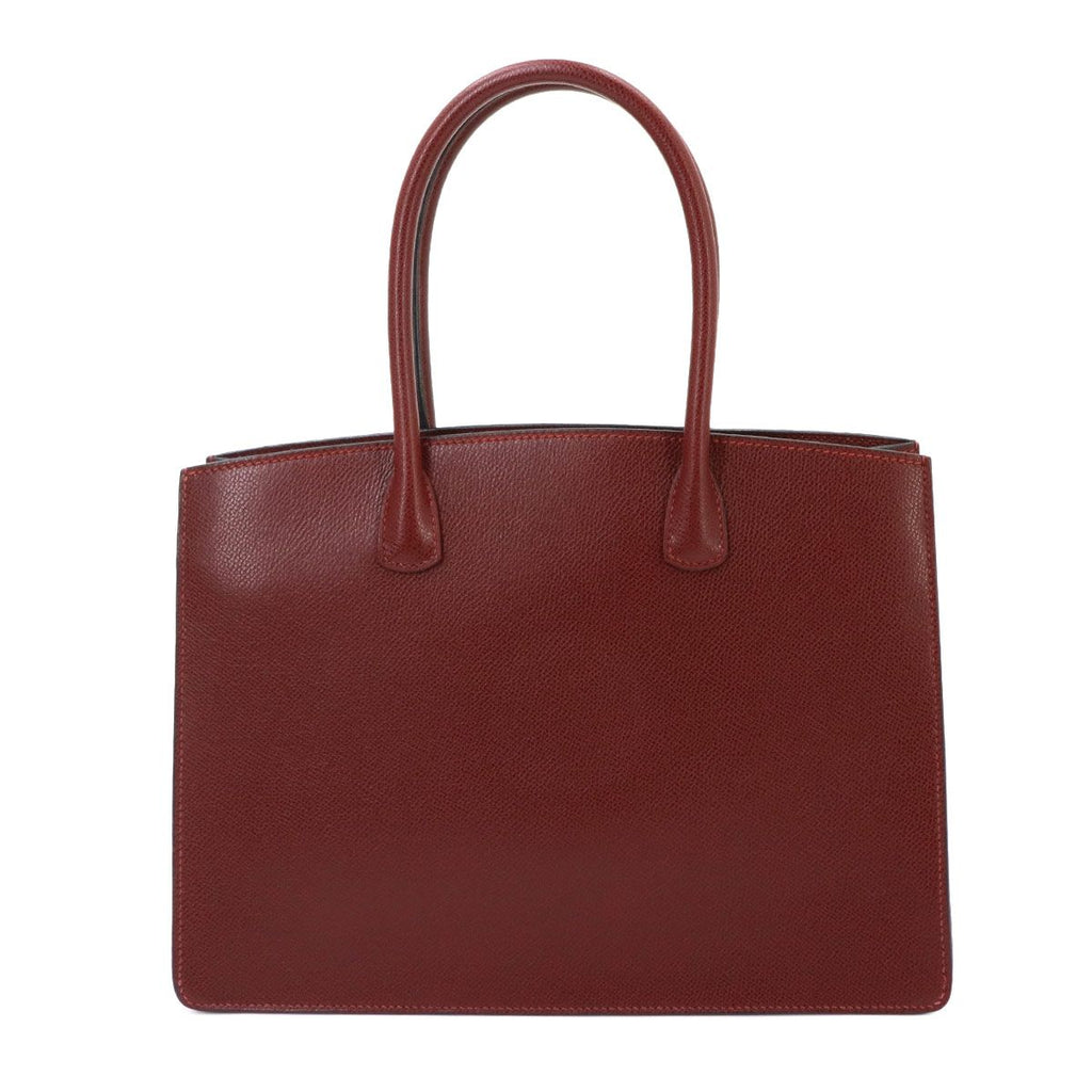 Hermes White Bass PM Tote Bag Lycee Rouge Ash Red Gold — view 3