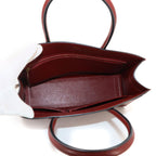 Hermes White Bass PM Tote Bag Lycee Rouge Ash Red Gold — view 7
