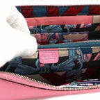 Hermes Azap Long Silk'in Zip Around Wallet Epsom Pink Azapp Silkin — view 8