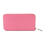 Hermes Azap Long Silk'in Zip Around Wallet Epsom Pink Azapp Silkin — view 3