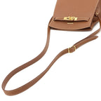 Hermes Kelly Sports MM Shoulder Bag Courchevel Epsom Gold — view 6
