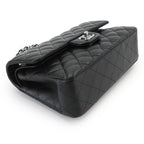 Chanel Quilted 23 Chain Shoulder Bag Lambskin Black Silver — view 5