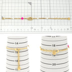 Dior CD Navy Bracelet White Pink Color Resin Pearl Gold Tone Metal — view 7