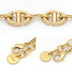 Dior CD Navy Bracelet White Pink Color Resin Pearl Gold Tone Metal — view 4