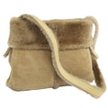 Loewe Shearling Fur Handbag Beige