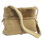 Loewe Shearling Fur Handbag Beige