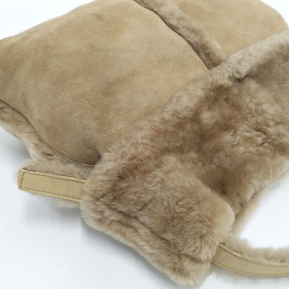 Loewe Shearling Fur Handbag Beige — view 5