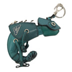 Prada Key Holder Chameleon Leather Green