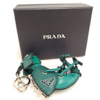 Prada Key Holder Chameleon Leather Green — view 8