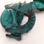 Prada Key Holder Chameleon Leather Green — view 4