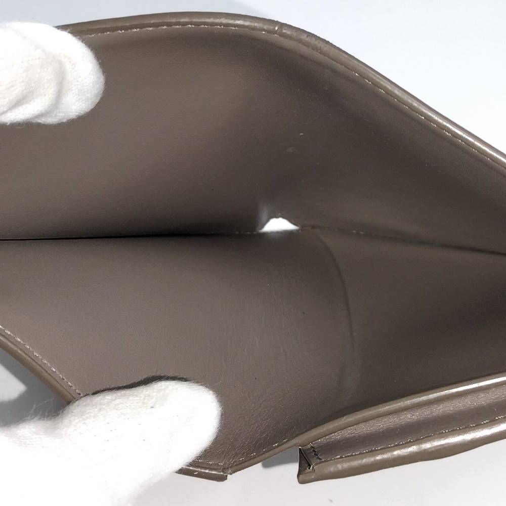 Celine Medium Strap Wallet Bifold Leather Greige — view 7