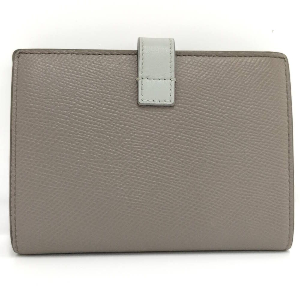 Celine Medium Strap Wallet Bifold Leather Greige — view 3
