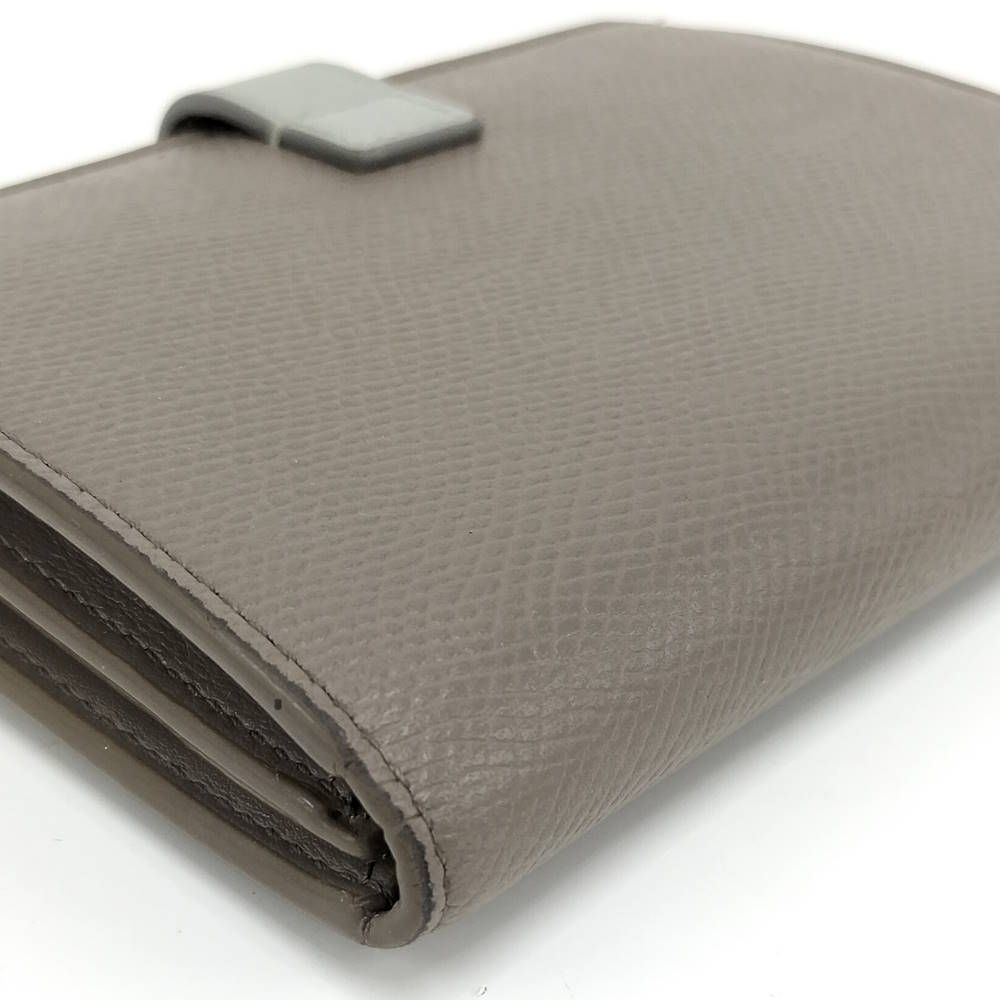 Celine Medium Strap Wallet Bifold Leather Greige — view 5