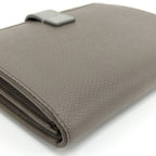 Celine Medium Strap Wallet Bifold Leather Greige — view 5