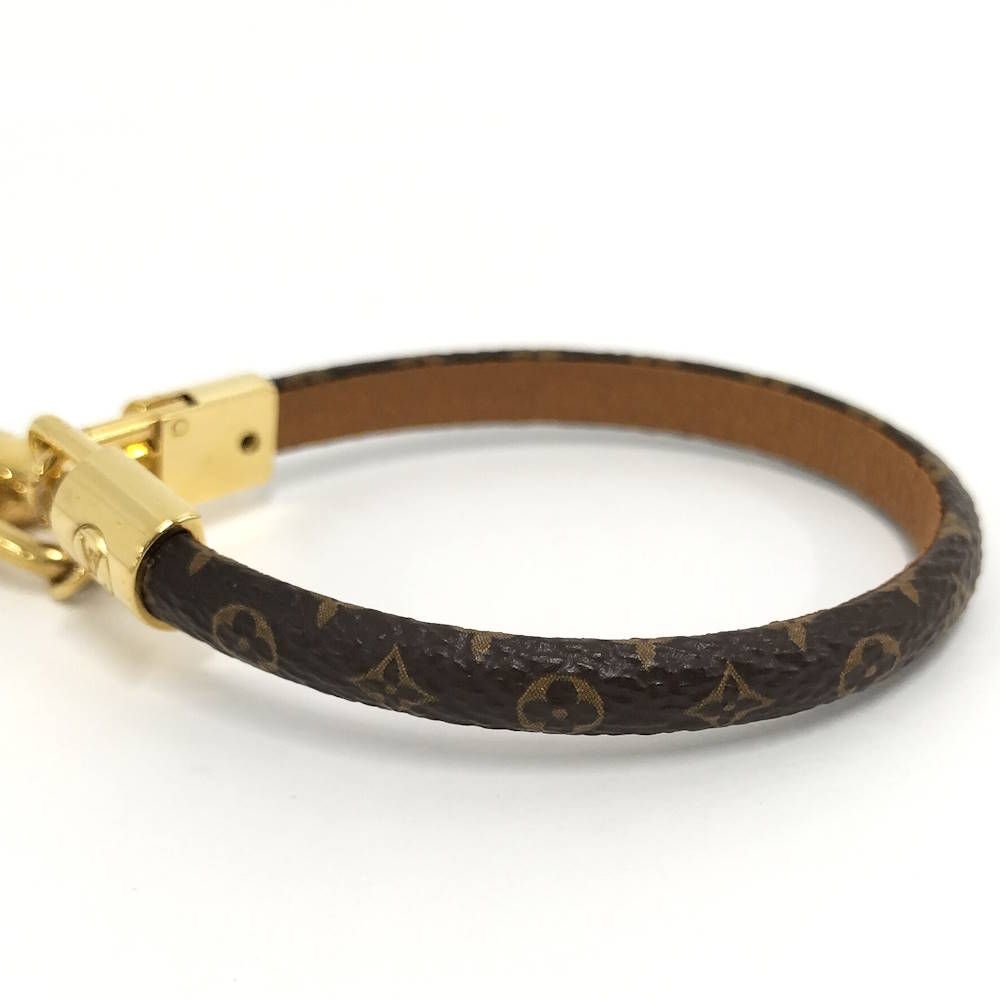 Louis Vuitton Crazy in Lock Bracelet Plated Leather Gold Brown 17 — view 2