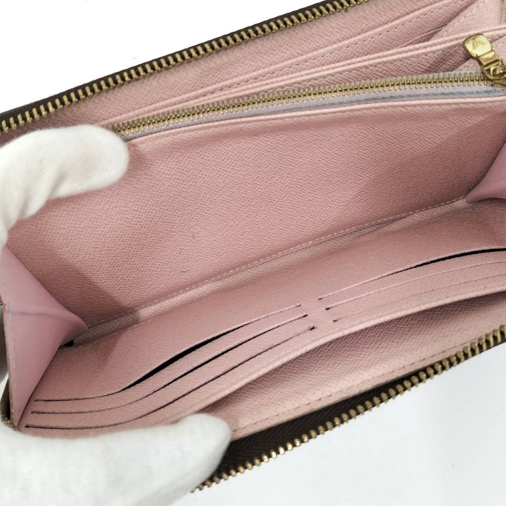 Louis Vuitton Zippy Wallet Zip Around Damier Rose Ballerine — view 7