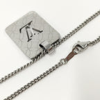 Louis Vuitton Pendentif Champs Elysees PM Necklace Metal Silver — view 4