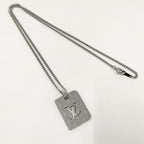 Louis Vuitton Pendentif Champs Elysees PM Necklace Metal Silver — view 3