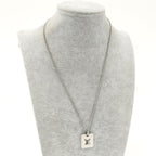 Louis Vuitton Pendentif Champs Elysees PM Necklace Metal Silver — view 7
