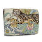 Gucci Compact Wallet Horsebit Tiger Multicolor