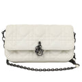 Dior My Talk Phone Bag Cannage Leather White