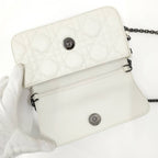 Dior My Talk Phone Bag Cannage Leather White — view 6