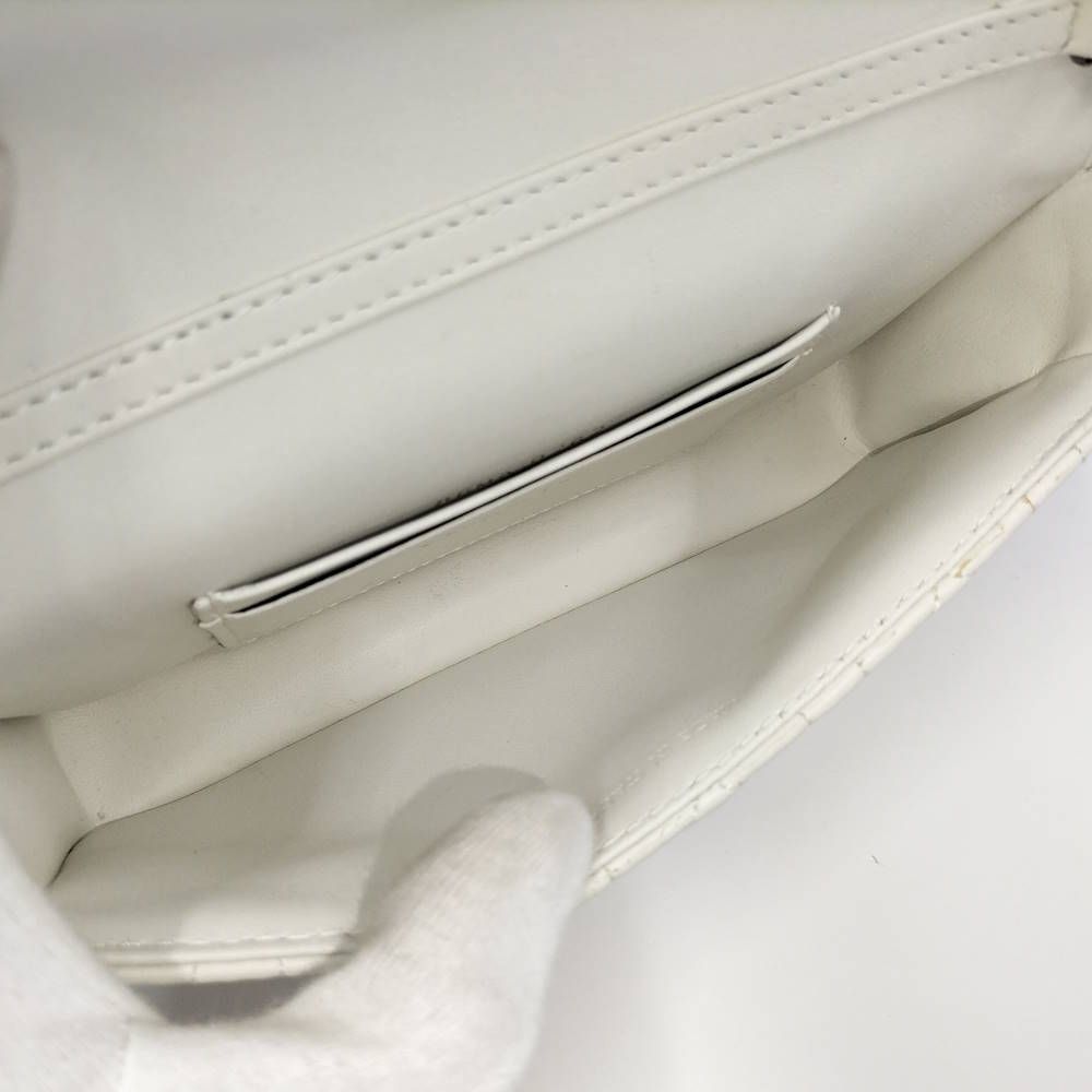 Dior My Talk Phone Bag Cannage Leather White — view 8