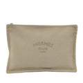 Hermes Yachting GM Flat Pouch Canvas Beige