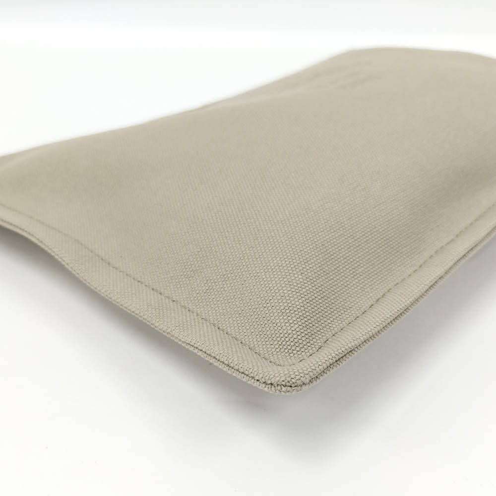 Hermes Yachting GM Flat Pouch Canvas Beige — view 4