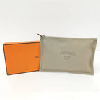 Hermes Yachting GM Flat Pouch Canvas Beige — view 8