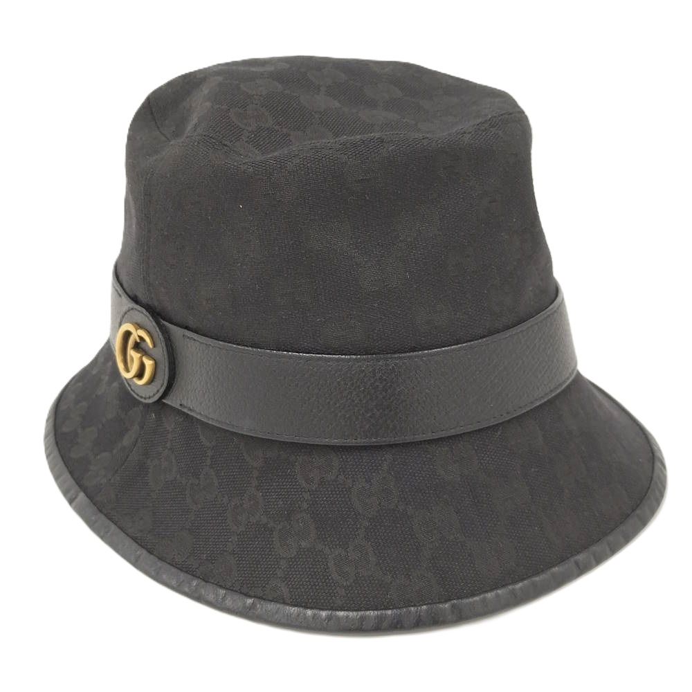 Gucci Bucket 58 GG Black Hat