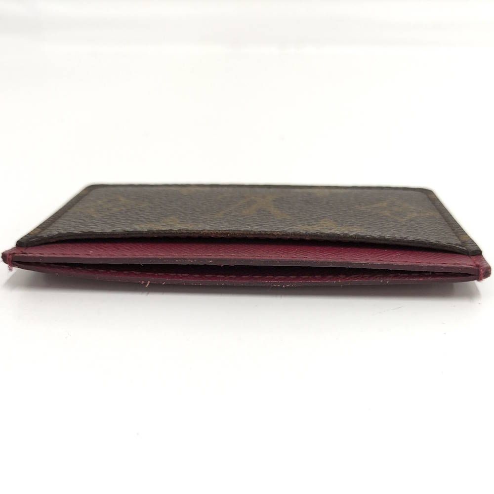 Louis Vuitton Porte Cartes Simple Card Case Fuchsia Monogram — view 6