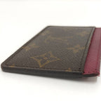 Louis Vuitton Porte Cartes Simple Card Case Fuchsia Monogram — view 5