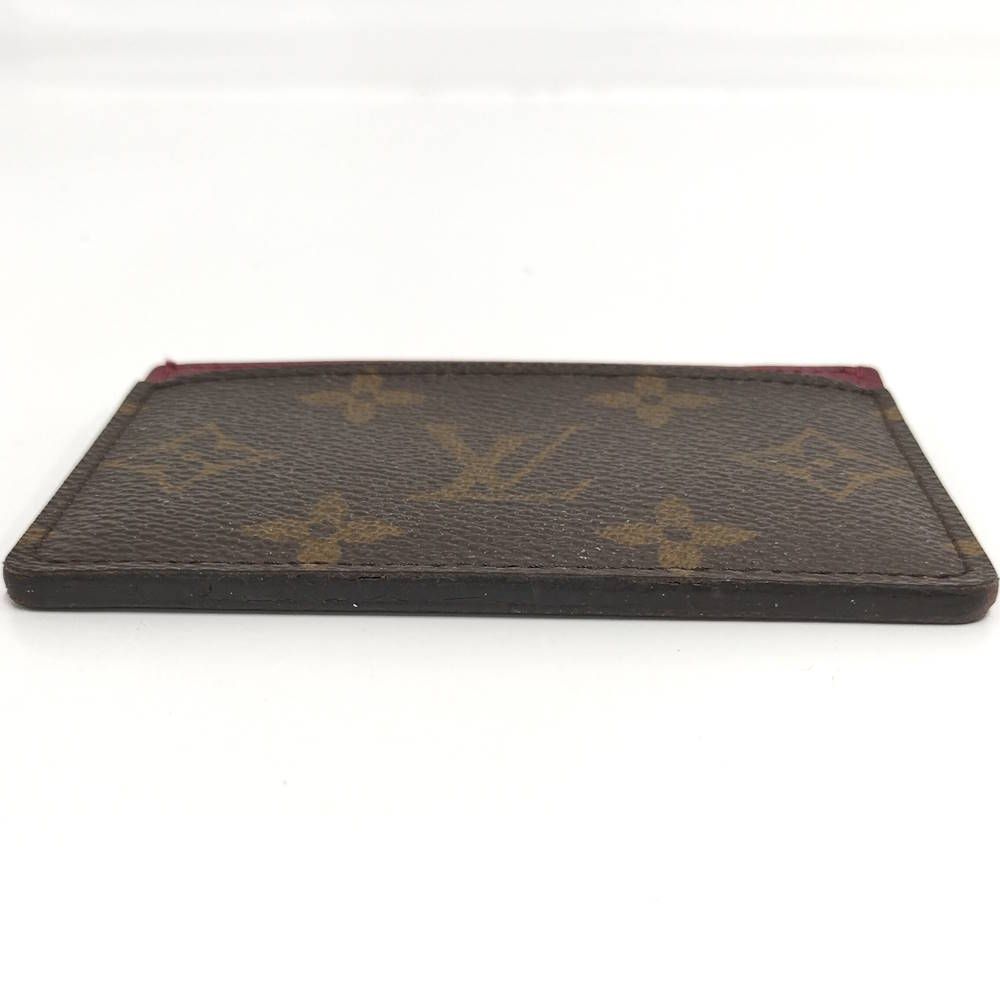Louis Vuitton Porte Cartes Simple Card Case Fuchsia Monogram — view 7