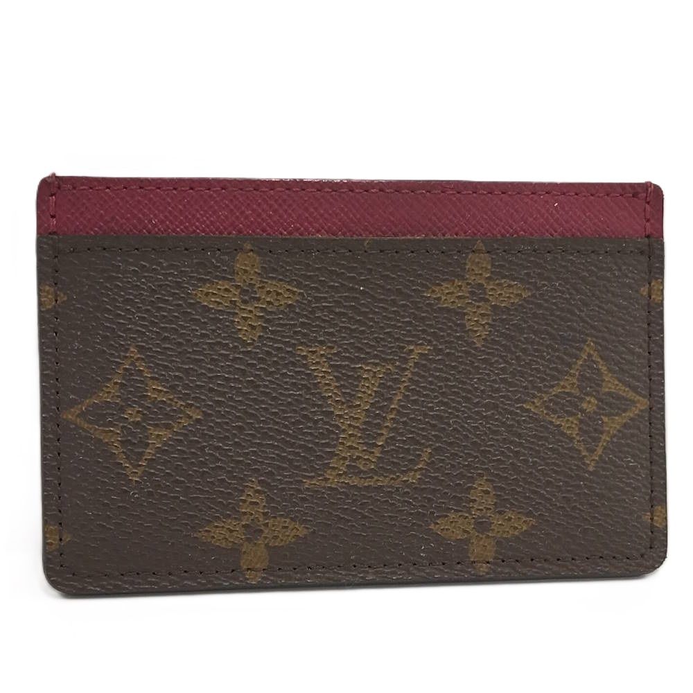 Louis Vuitton Porte Cartes Simple Card Case Fuchsia Monogram