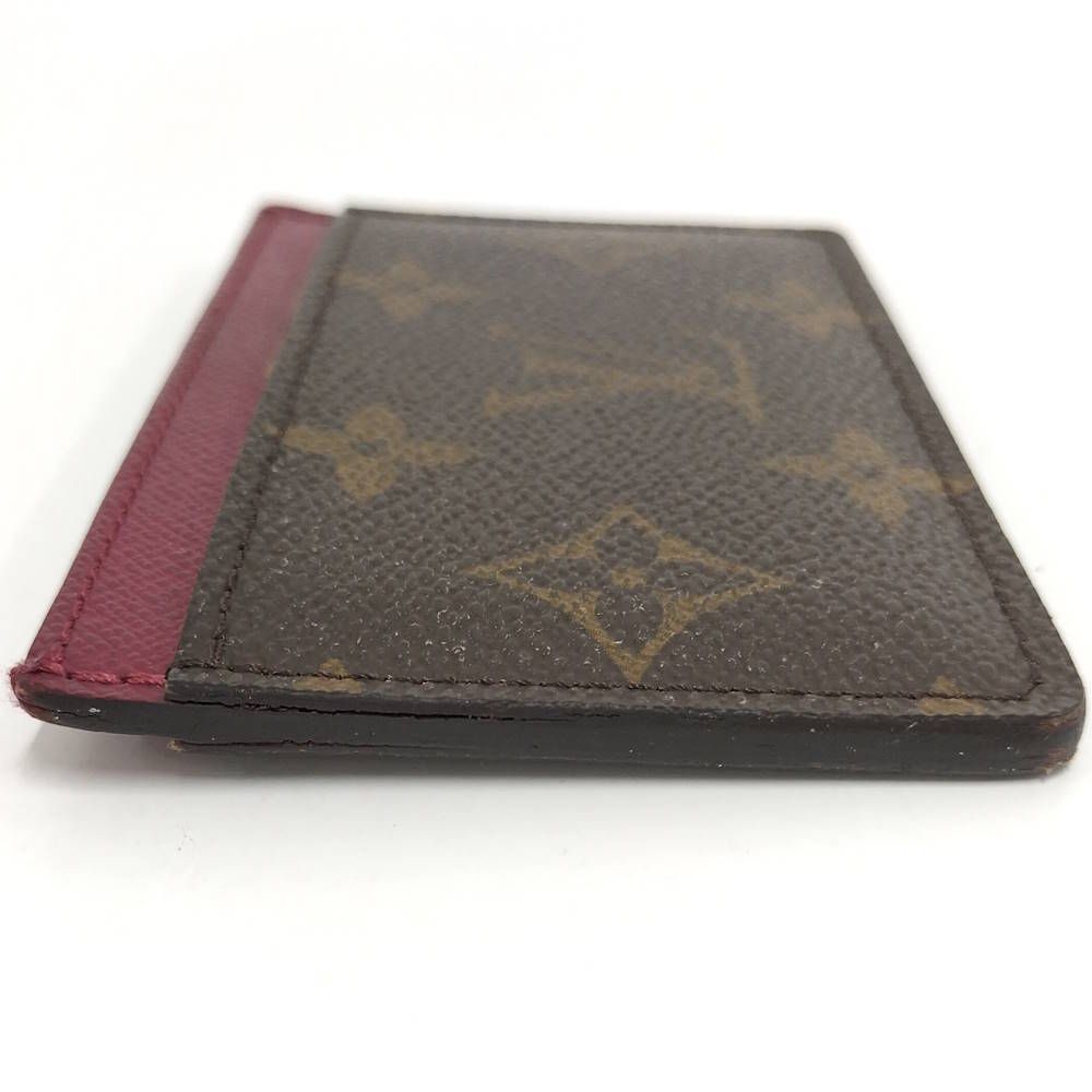 Louis Vuitton Porte Cartes Simple Card Case Fuchsia Monogram — view 4