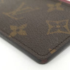 Louis Vuitton Porte Cartes Simple Card Case Fuchsia Monogram — view 3