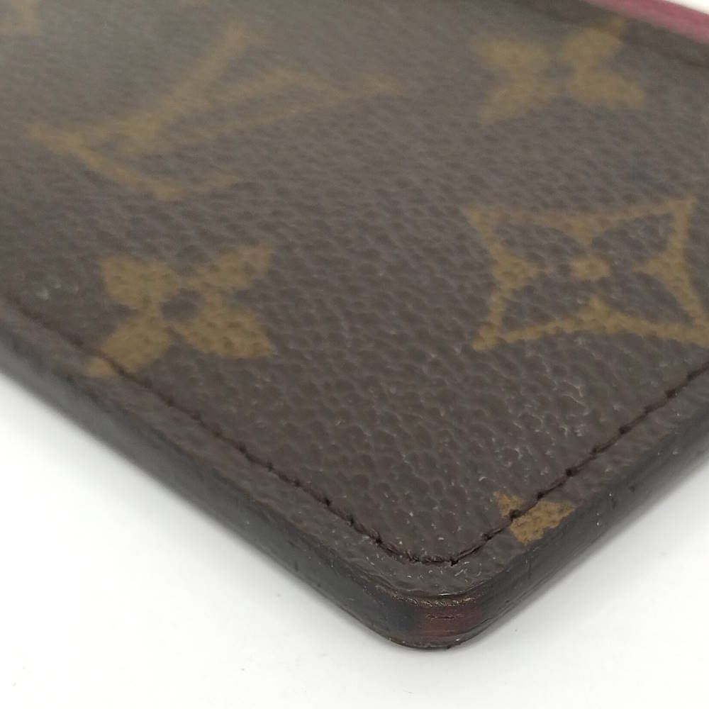 Louis Vuitton Porte Cartes Simple Card Case Fuchsia Monogram — view 3