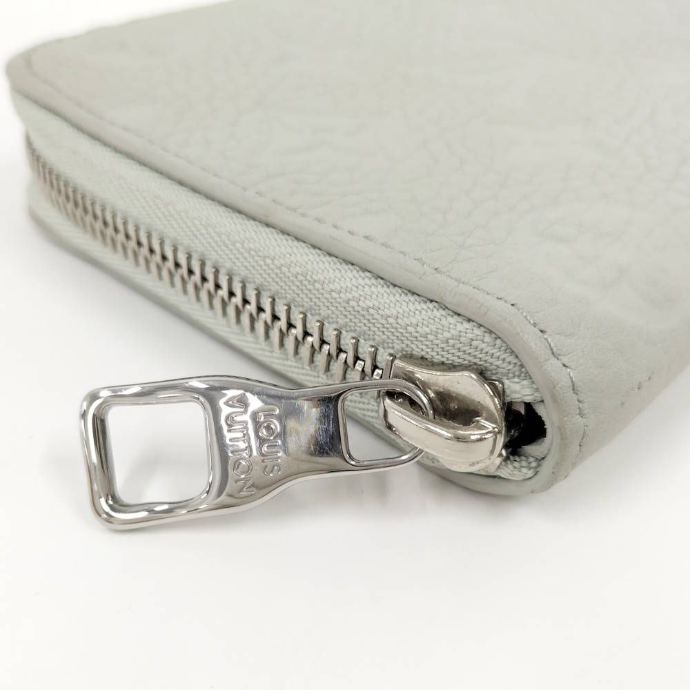 Louis Vuitton Zippy Wallet Vertical Zip Around Taurillon Leather Grease Mineral — view 5
