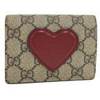 Gucci Heart Logo GG Supreme Bifold Wallet