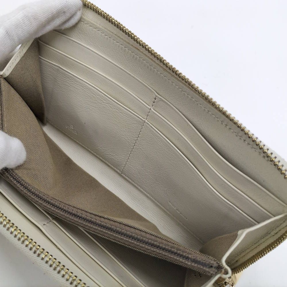 Fendi Zip Around Wallet Ivory — view 8