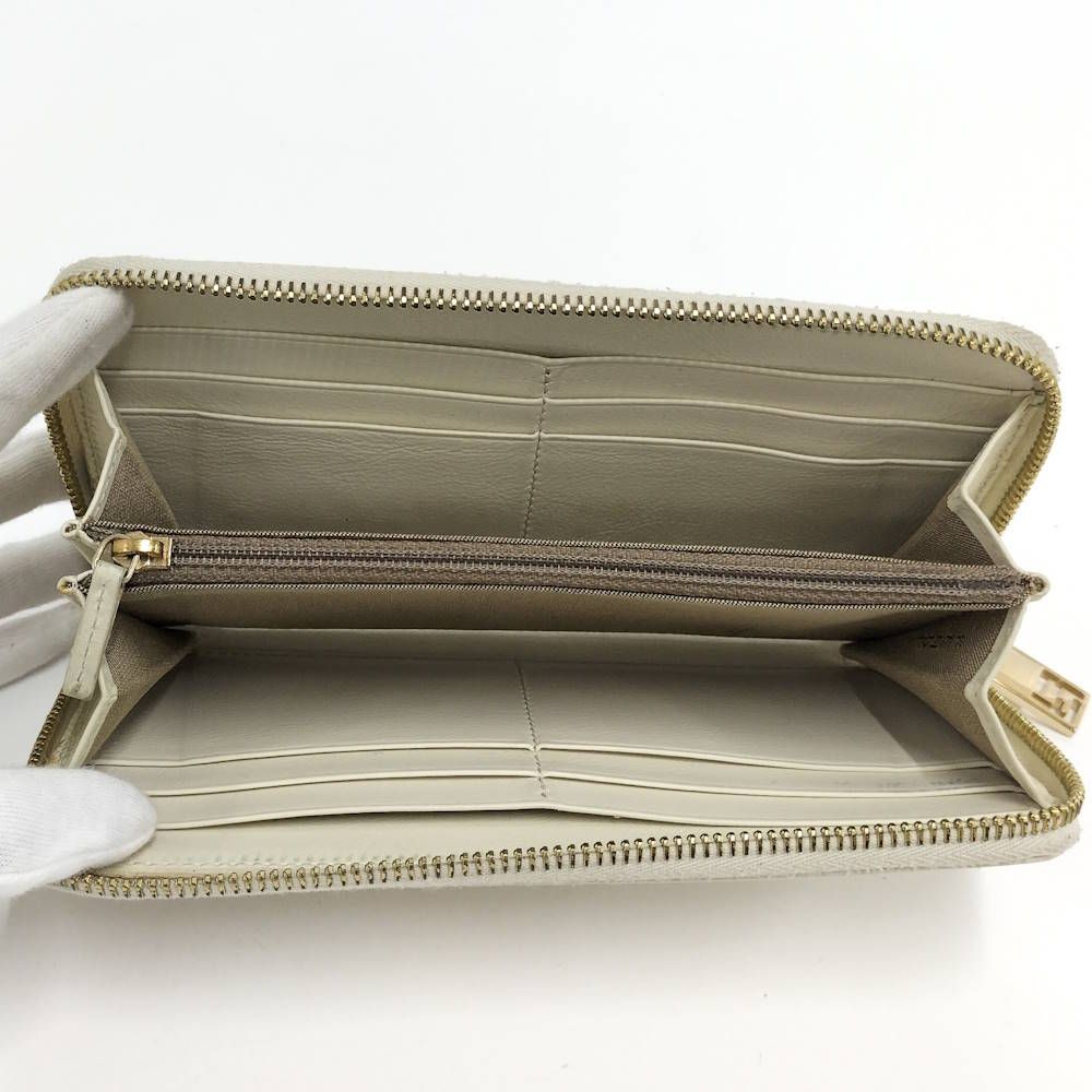Fendi Zip Around Wallet Ivory — view 2
