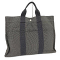 Hermes Herline Tote Bag GM Canvas Gray