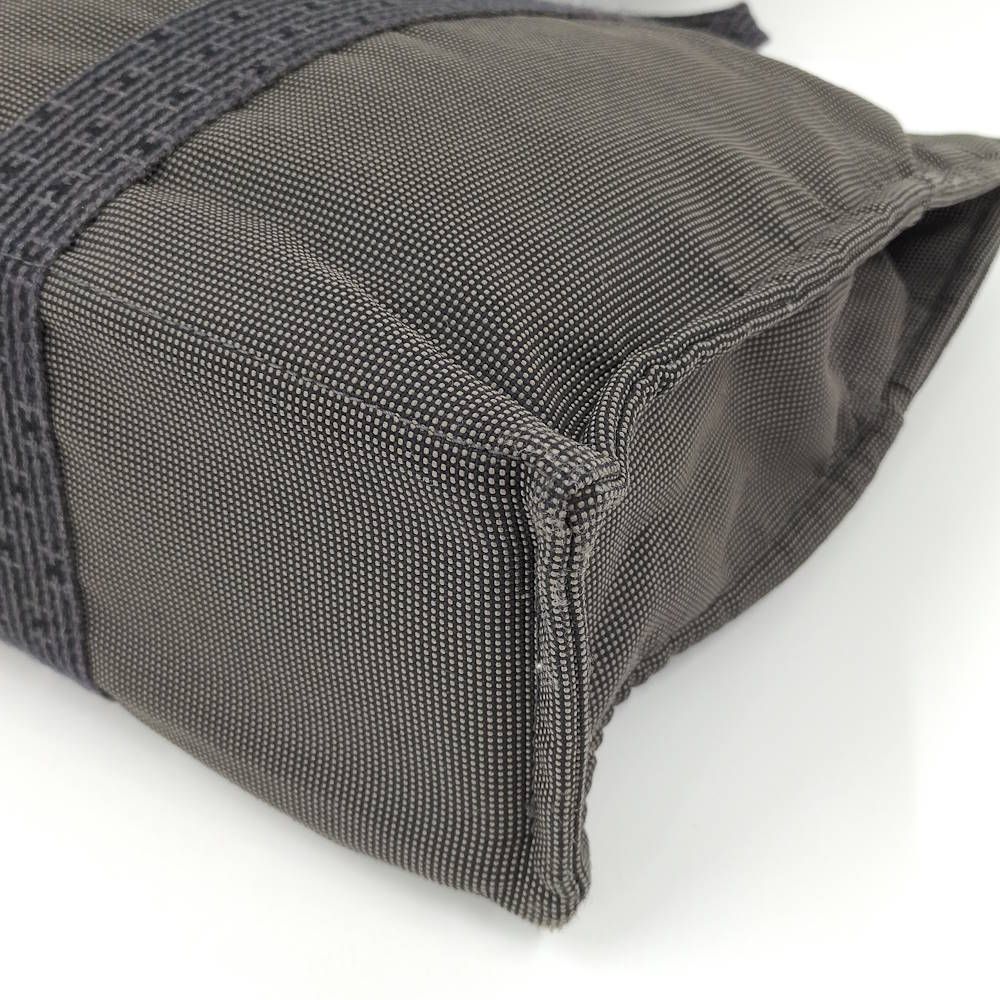 Hermes Herline Tote Bag GM Canvas Gray — view 3