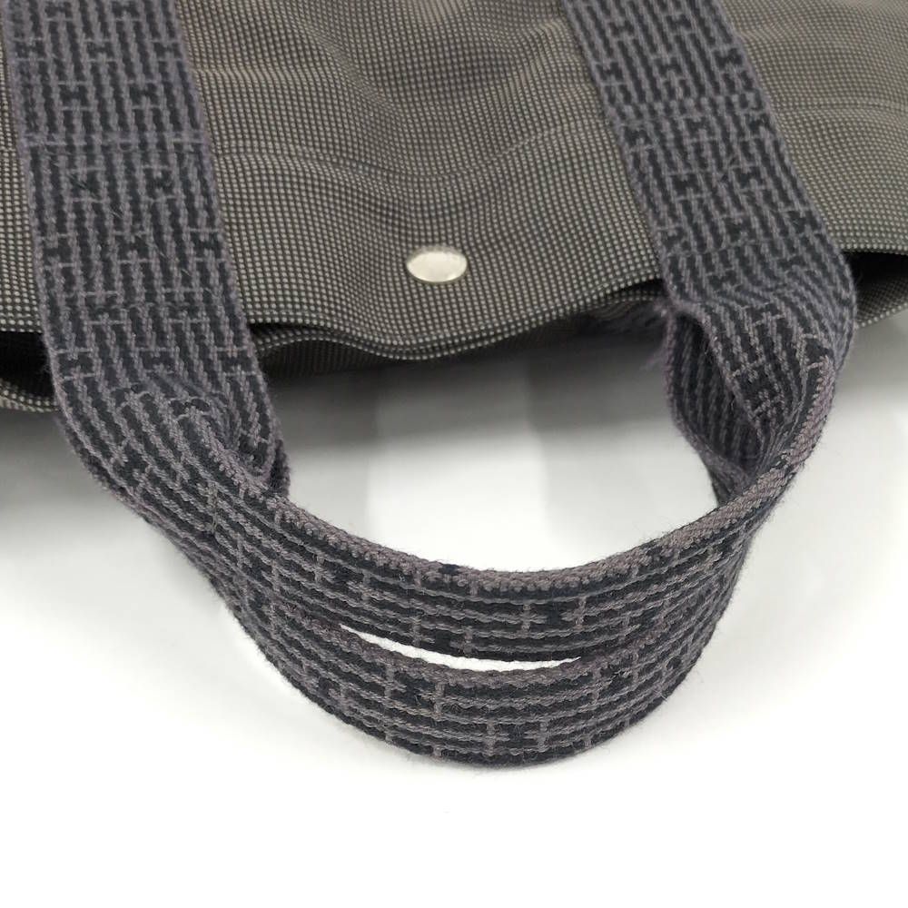 Hermes Herline Tote Bag GM Canvas Gray — view 4