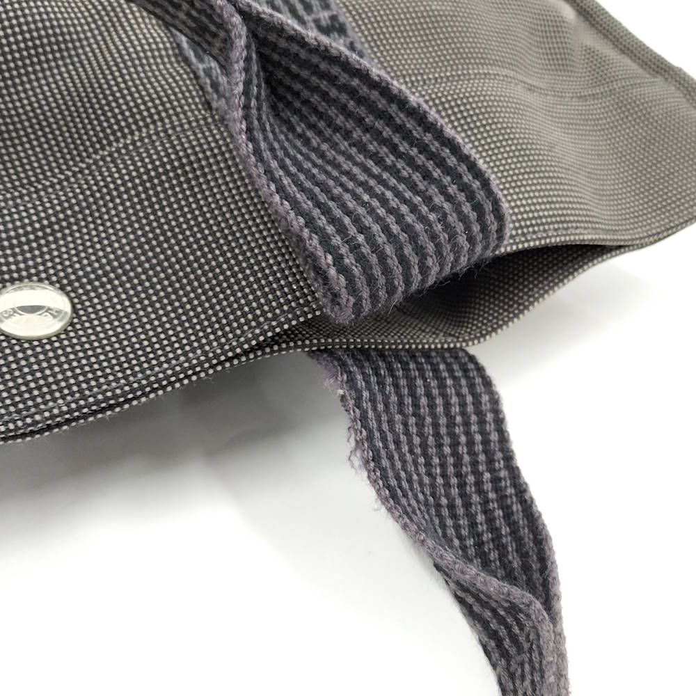 Hermes Herline Tote Bag GM Canvas Gray — view 6